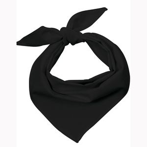 Foulard Triangle Teint en Noir et Blanc pour <span class=keywords><strong>Homme</strong></span> Adulte, Couleur Unie Mélange Coton-Polyester pour Printemps - Product Image 3