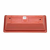 Pot de fleurs en plastique naturelles, de jardin, balcon en plein air, patio rectangulaire et plat