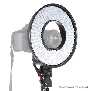 LED Photography Light DVR-300D 300 LEDs CRI 95+ Fotografia Studio Lighting LED Video Ring Light Lamp Panel 5500K