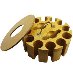 Ensemble de porte-jetons de poker en bois pour produits de jeu de casino en stock - Product Image 3
