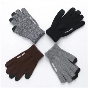 Invierno Unisex acrílico Anti-Slip pantalla táctil guantes caliente guantes de punto