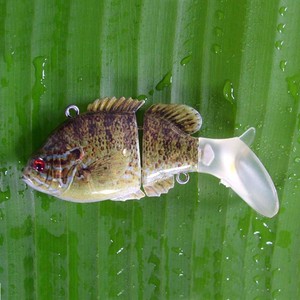 3 pouces Deux-section Queue Molle <span class=keywords><strong>Le</strong></span> <span class=keywords><strong>Crapet</strong></span> Arlequin Leurres de Pêche - Product Image 1