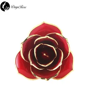 Groothandel Daya 24K Gold Rose Bloem Voor Valentines Gift