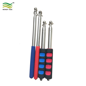 Stainless Steel Hand Held Telescopic 160cm 160cm 200cm 250cm Tour Guide Flagpole