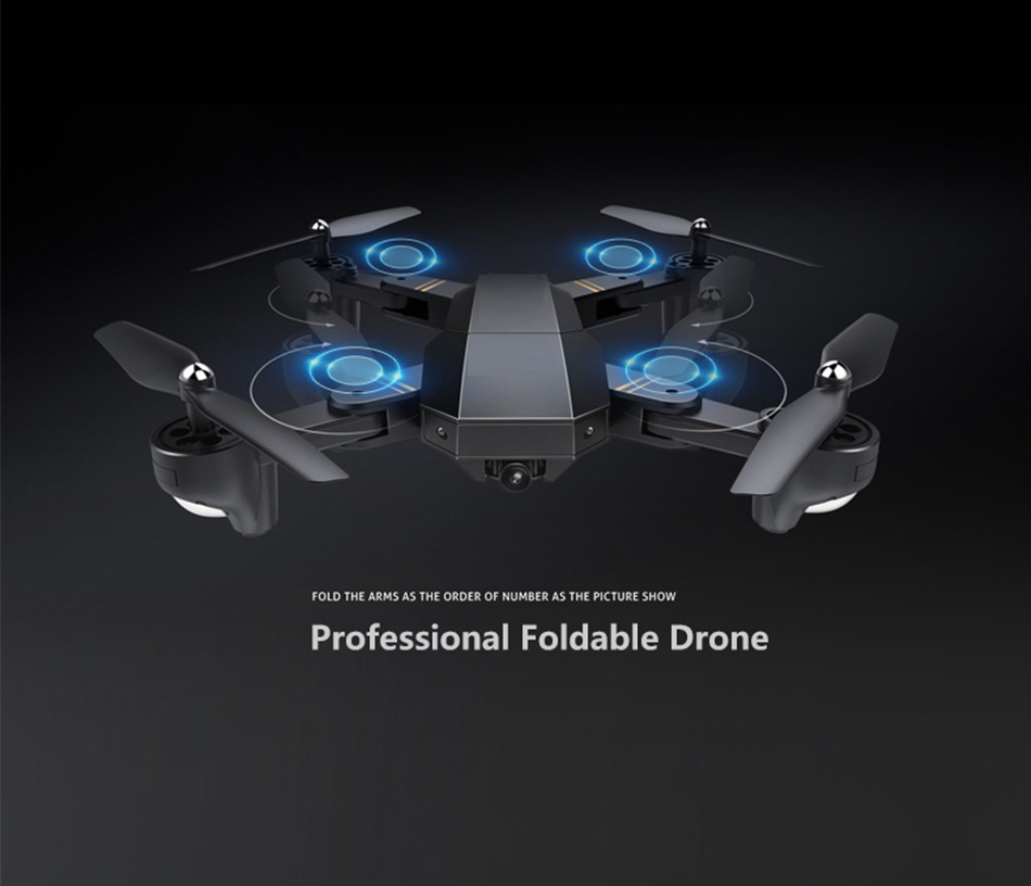 DWI Dowellin 2,4G folding control Remote RC drone with wifi camera HD 1080 p
