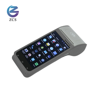 Terminal de point de vente portable ZCS Z91 avec système d'exploitation Android 9.0, imprimante de reçus, impression de billets de bus, pour les vendeurs