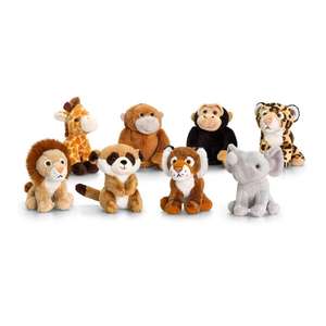 Camel Tigers Leopard Mini Wild Animal Soft Toys Meerkat Monkey <strong>Farm</strong> Plush Animal Toy <strong>Set</strong> - Product Image 1