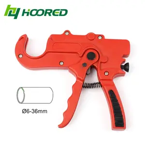 PC-306 PVC Pipe Cutter One Handed Heavy Duty Ratchet Plastic Pipe and Tube Cutter Tool for PVC CPVC PE