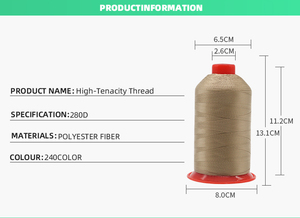 1mm En Nylon <span class=keywords><strong>66</strong></span> collé Hilo nylon fil pour coudre <span class=keywords><strong>le</strong></span> cuir À Coudre - Product Image 2