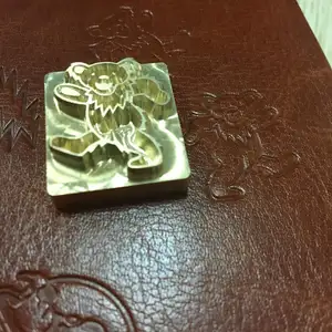 customized brass mold watch strap custom leather stamp