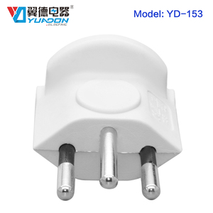 Yuadon Switzerland Adapter EU để Thụy Sĩ cắm điện Adapter 16A 250V du lịch Adapter immovable cắm đen trắng - Product Image 2