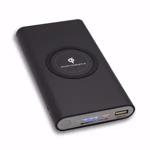 10000 mAh portabel cepat charger qi wireless power bank