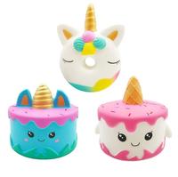 Pack de Squishies Licorne Donut Parfumés à Remontée Lente Personnalisables en Gros pour OEM