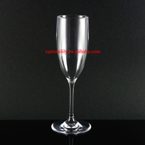 7 oz Classic Design BPA-Free PS SAN As Acrylic Tritan Champagne <b>Flute</b> BPA-Free Classic Champagne Coupes - Product Image 2