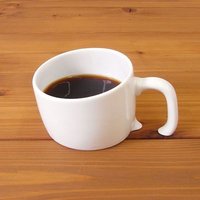 Mug à café en porcelaine en gros, demi-tasse, yoyo, mug incliné qui coule
