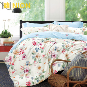 100%Cotton 200TC Twill <strong>Reactive</strong> <strong>Print</strong> Printed <strong>Bedsheet</strong> for Wholesale OEM Order - Product Image 1