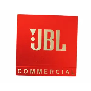 Изображение бренда с режущей кромкой из металла для развития звука, металлические алюминиевые литые тисненые логотипы, шильдики l