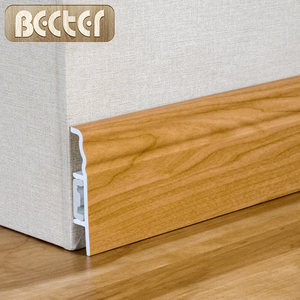 PVC WPC Sàn Ốp Chân Tường Board Với Cáp Bọt Ván Chân Tường - Product Image 2