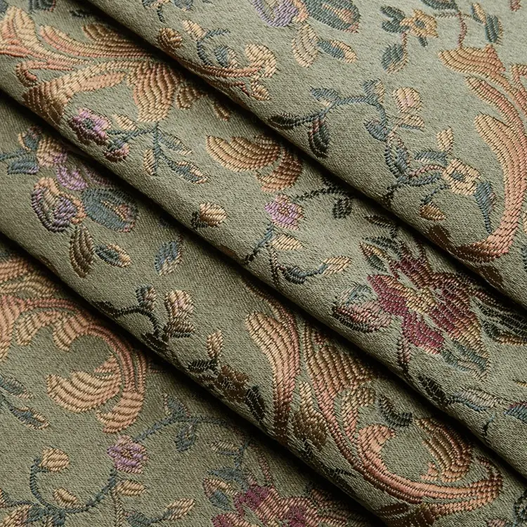 Bonne qualité tissus africains Polyester maison Textile tissu teint fil tissé canapé Jacquard tissu pour meubles d'ameublement