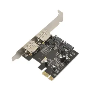 Pci-e pci express para 2 entradas esata e-sata 3.0 & 2 portas adaptador de cartão sata 3.0