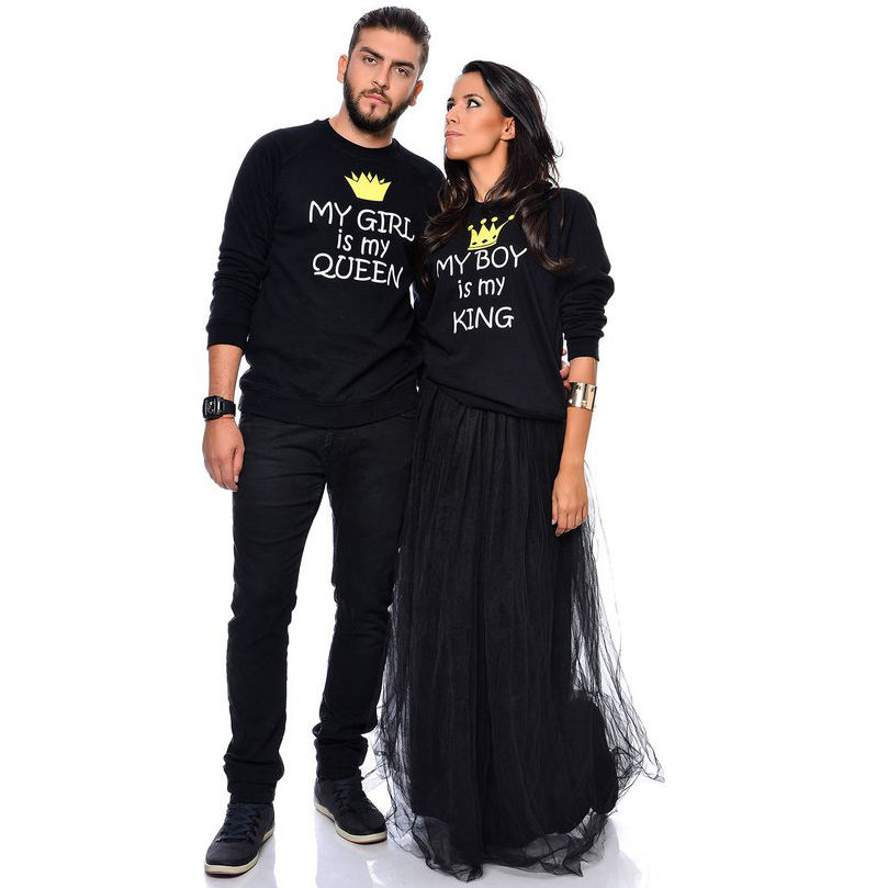 Family Matching Outfits Cute Couple T-Shirts by Miss Winnie