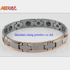 SZ CHENG JEWELERS gioielli in oro rosa <span class=keywords><strong>bracciale</strong></span> in carburo di tungsteno <span class=keywords><strong>con</strong></span> magnete o germanio - Product Image 5