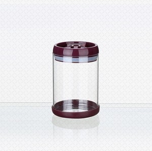 Multi-size Airtight Food Storage <strong>Containers</strong> Lock Lids Easy Snap <strong>Vacuum</strong> <strong>Sealing</strong> Silicone Storage Boxes &amp; Bins Glass Round - Product Image 6