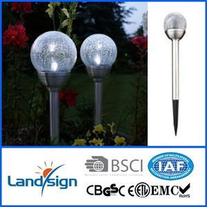 Produk Terlaris Lampu Taman Tenaga Surya Bola Kaca Retak - Product Image 4