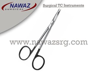 Ciseaux professionnels de haute qualité Super Cut Sharp Iris droit rond Patren 10.5cm en acier inoxydable argent avec finition noire - Product Image 2