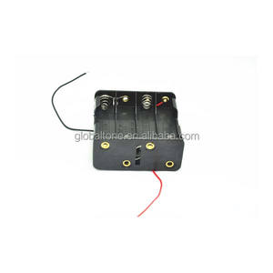 Lateral doble 8x1.5 V AA (UM-3 * 8) Caja Del Sostenedor de Batería Negro - Product Image 4