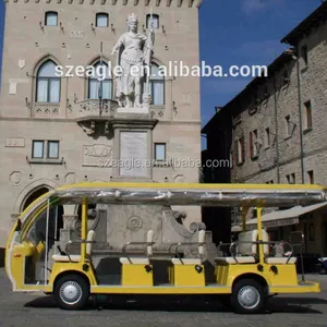 Eg6158 k 14 seaters الكهربائية نقل الموظفين الناقل لمشاهدة المعالم السياحية حافلة سياحية