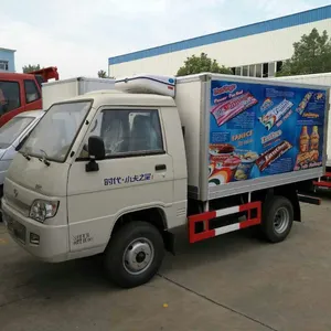 冰淇淋送货卡车，新鲜蔬菜运输卡车制造商，冷藏车 1.5 吨价格