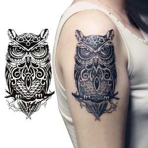 Barato impermeable body Art cráneo impresión completa brazo tatuaje temporal etiqueta - Product Image 1