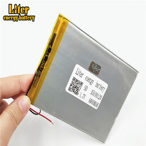Venta wholesale ultra thin 3,7 V 35100120 battery s 6000 mAh lipo lithium ion polymer rechargeable battery - Product Image 1
