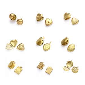 Gold Plated <strong>Heart</strong> <strong>Shaped</strong> <strong>Locket</strong> Filigree <strong>Locket</strong> Pendant Wedding <strong>Locket</strong> - Product Image 4