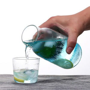 Commercio all'ingrosso di lusso Design moderno 500ml borosilicato di <span class=keywords><strong>vetro</strong></span> brocca di <span class=keywords><strong>acqua</strong></span> Set eco-friendly <span class=keywords><strong>caraffa</strong></span> per caffè e succo per feste e regali - Product Image 5