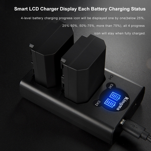 KingMa intelligent d'affichage À CRISTAUX LIQUIDES double <span class=keywords><strong>chargeur</strong></span> USB pour <span class=keywords><strong>Sony</strong></span> <span class=keywords><strong>NP</strong></span>-<span class=keywords><strong>FZ100</strong></span> <span class=keywords><strong>NP</strong></span> <span class=keywords><strong>FZ100</strong></span> batterie charge rapide - Product Image 6