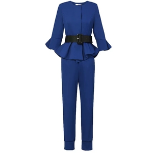 Costume formel pour femmes, personnalisé, costume avec <span class=keywords><strong>pantalon</strong></span>, smoking pour dames, <span class=keywords><strong>violet</strong></span>, vente en gros - Product Image 4