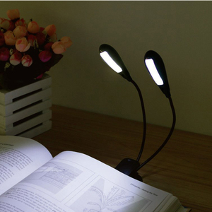 Reading <strong>Micro</strong> USB Rechargeable Tow Heads 8 <strong>Led</strong> Clip Book <strong>Light</strong> With Indicator <strong>Light</strong> - Product Image 3