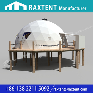 Tienda de Campaña de Lujo <span class=keywords><strong>para</strong></span> Resort con Terraza de 10 m, Precio Económico, Estructura de Tubo de Hierro <span class=keywords><strong>para</strong></span> Casa Domo <span class=keywords><strong>para</strong></span> Glamping - Product Image 6