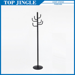 Tree Shape Design <b>Black</b> Clothes Rack with 4 <b>Hooks</b> - Product Image 6