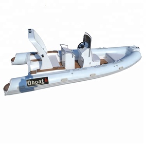 Barco inflable rígido marino de 5,8 M con certificado CE, yate de costilla Hypalon de fibra de vidrio con motor fuera de borda para patrulla y navegación - Product Image 5