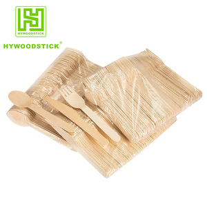 Juego de Cubiertos Desechables de Madera Ecológicos al por Mayor - Cubiertos de Abedul Biodegradables de Grado Alimenticio, Libres de BPA, Resistentes al Calor para Fiestas - Product Image 4