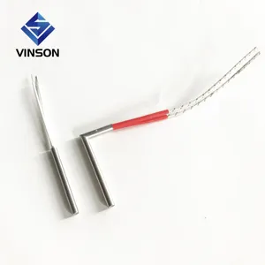 12V right angle lead swaged high density electric cartridge heater