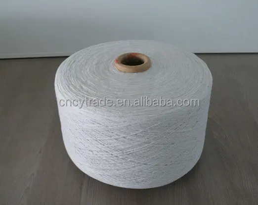 Fil de coton polyester blanc, 12/1, production d'usine de fils de chaussettes