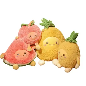 Anguria Frutta Giocattolo Della Peluche Peluche Bambola di Frutta Farcito Ananas Frutta Giocattolo