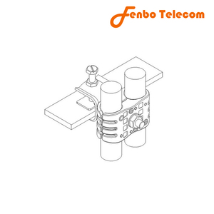 แคลมป์ป้อน, 1/2 ", เหล็กกล้าไร้สนิม, รูเดียวสำหรับยึด<span class=keywords><strong>สาย</strong></span>เคเบิล1เส้นทำโดยโรงงาน Fenbo- สำหรับ COAX - Product Image 2