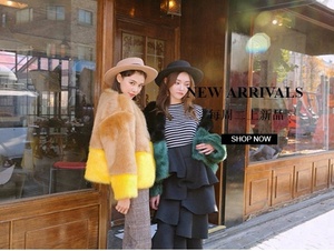Giacca Vintage da <span class=keywords><strong>Donna</strong></span> in Stile Coreano in Finta Pelliccia di Volpe Gialla, Capospalla Invernale con Decorazione Drappeggiata, Fodera in Acrilico, <span class=keywords><strong>Cappotto</strong></span> in Pelliccia Artificiale - Product Image 4