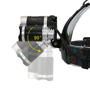 Lampu depan led 90 derajat daya tinggi 5000lm, lampu depan tahan air USB IPX5 dapat diisi ulang daya tinggi dengan baterai 2*18650 - Product Image 5