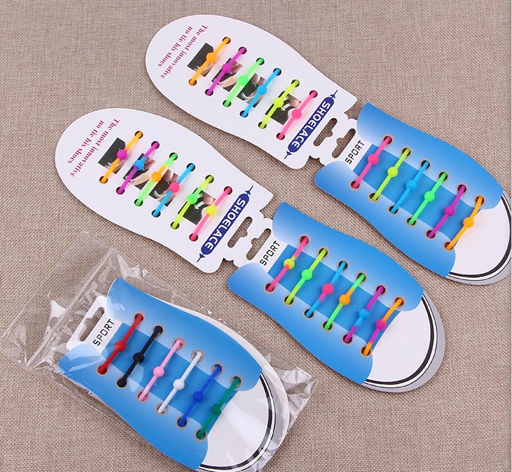 Силиконовые шнурки для взрослых разных размеров без завязывания обуви